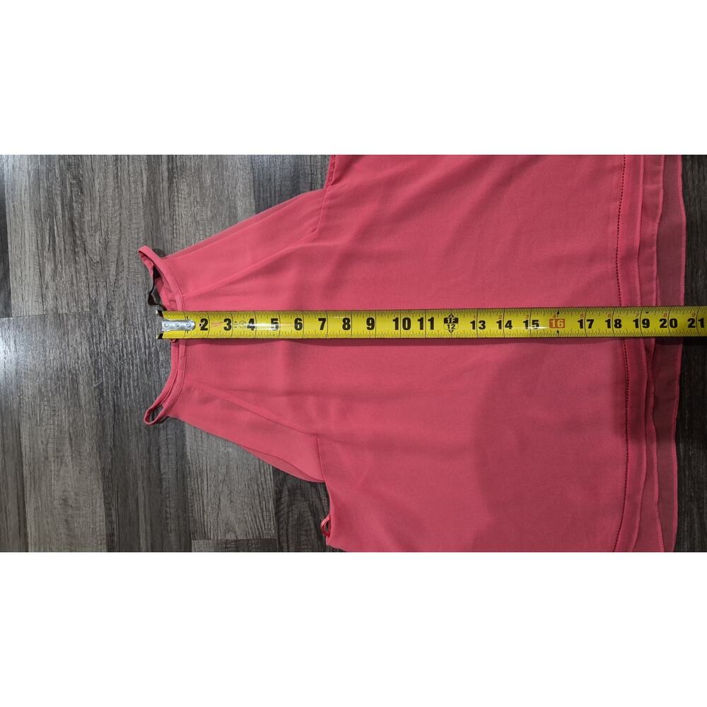 ZARA Basic Women’s Coral Sleeveless Blouse Top Size XS - Picture 8 of 10